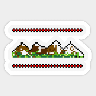 Mountains PATTERN decor design 2023 Sticker